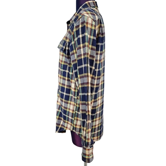 Filson Blue & Yellow Plaid Button Down Work Woven‎ Shirt Size XS Men's P22 - Picture 4 of 9